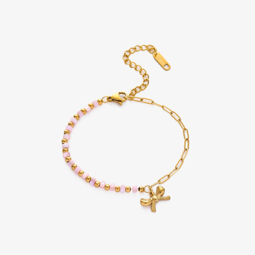 Ribbon Beaded Bracelet