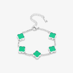 Celine Silver Clover Bracelet