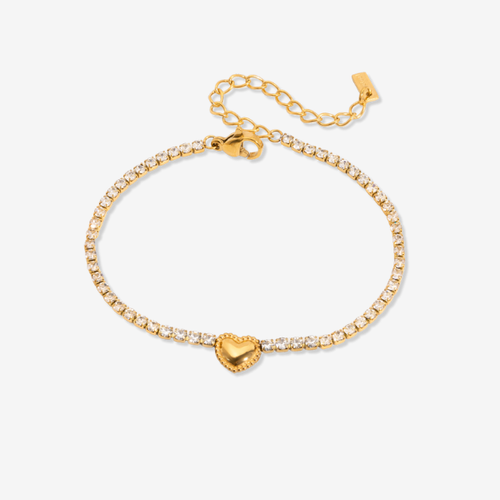 Heart Tennis Bracelet