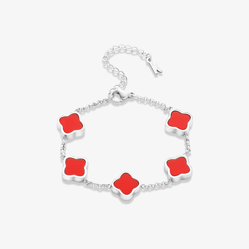 Celine Silver Clover Bracelet