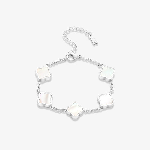 Celine Silver Clover Bracelet