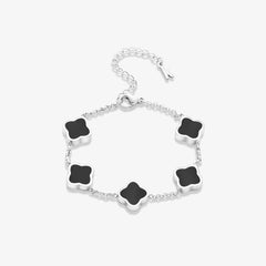 Celine Silver Clover Bracelet