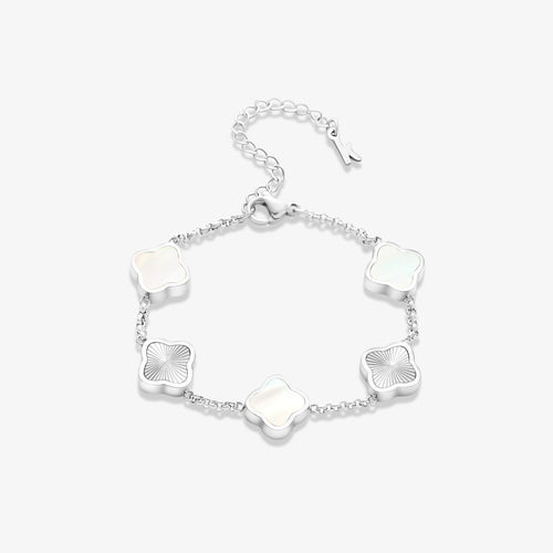 Celine Silver Clover Bracelet