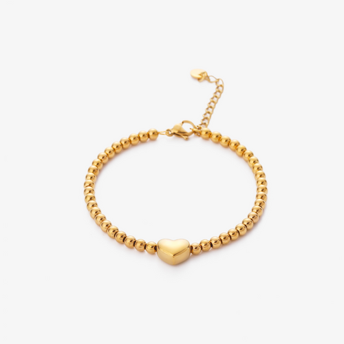 Beaded Heart Bracelet