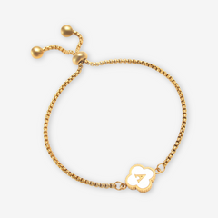 Clover Initial Bracelet