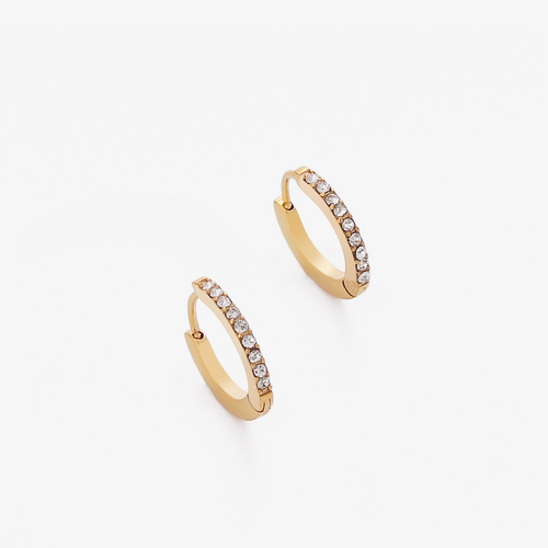 Diamond Hoop Earrings