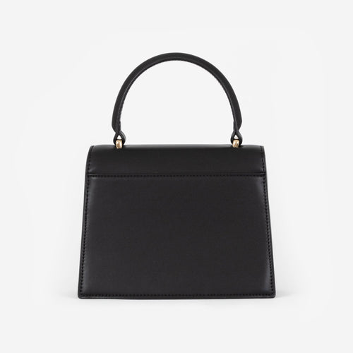 Black Evening Bag with Gold Personalised Hardware