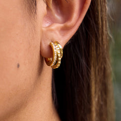 Pave Hoops Earrings