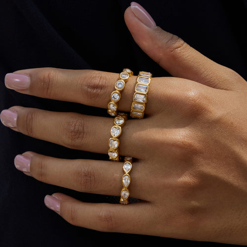 Heart Diamond Eternity Ring