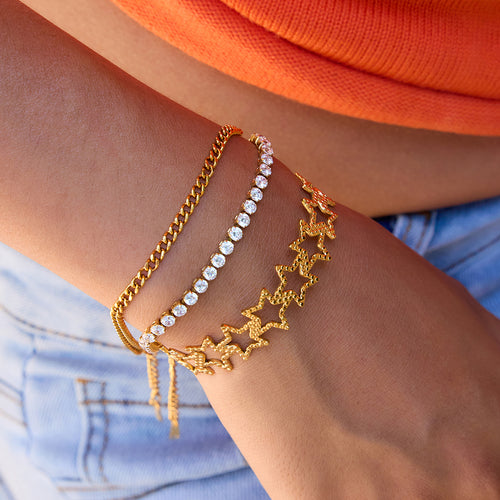 Gold Tennis Bracelet