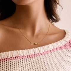 Rhinestone Love Necklace