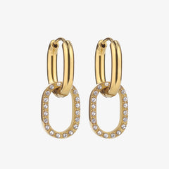 Diamond Link Earrings