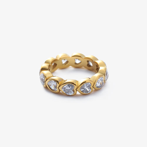 Heart Diamond Eternity Ring