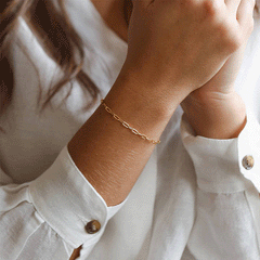 Tiny Paperclip Bracelet