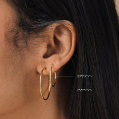 Thin Hoop Earrings