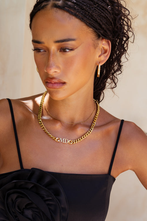 Initial Choker Necklace