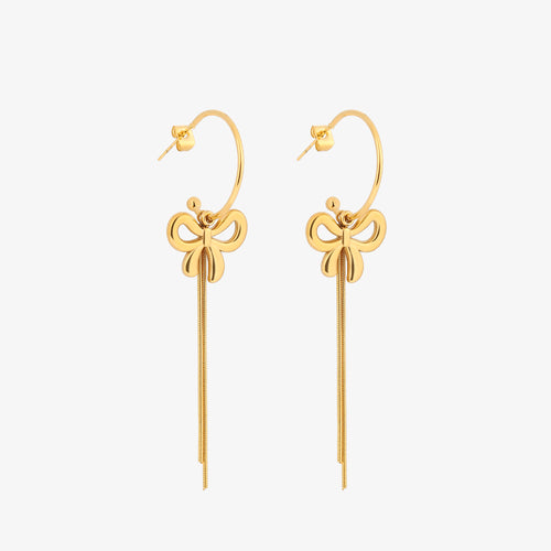 Ribbon Tassel Earrings