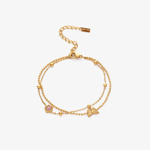 Layered Butterfly Bracelet