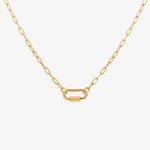 Carabiner Charm Lock Necklace