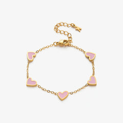 Aurora Heart Bracelet