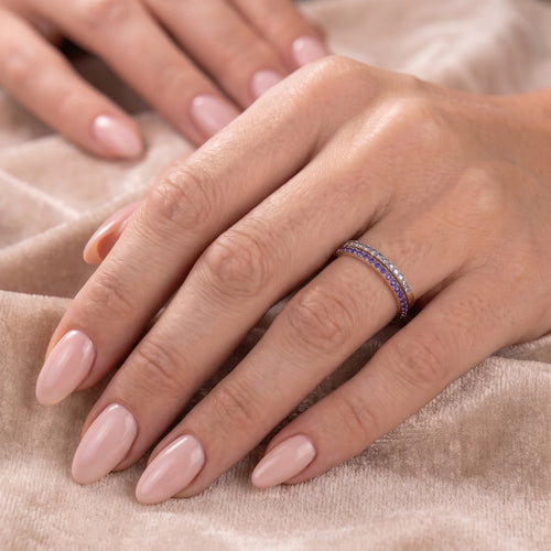 Rosy Birthstone Ring