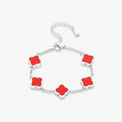 Celine Silver Clover Bracelet