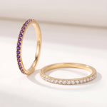 Rosy Birthstone Ring