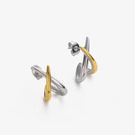 Intertwined Dual-Tone Earrings