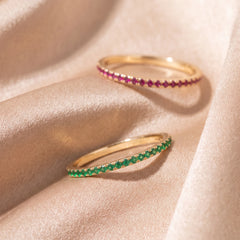 Rosy Birthstone Ring