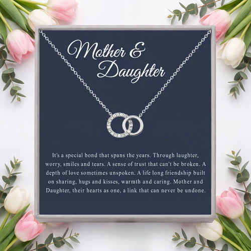Interlocking Circle Pendant — Unbreakable Bond Mother Daughter Necklace