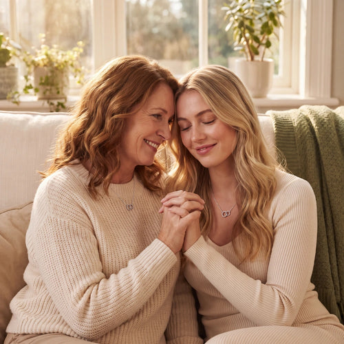 Interlocking Circle Pendant — Unbreakable Bond Mother Daughter Necklace