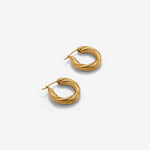 Twisted Plain Hoop Earrings