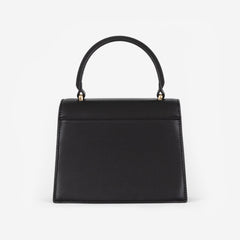 Black Evening Bag with Gold Personalised Hardware