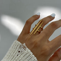 Double Spike Ring