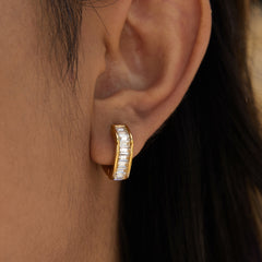Classic Baguette Diamond Earrings