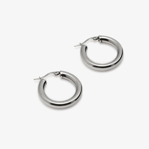 Small Tube Hoop Earrings