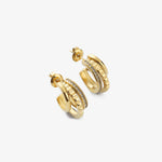 Pave Hoops Earrings