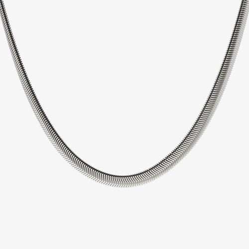 Flat Snake Chain Necklace