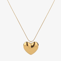 Heart Gold Locket Necklace