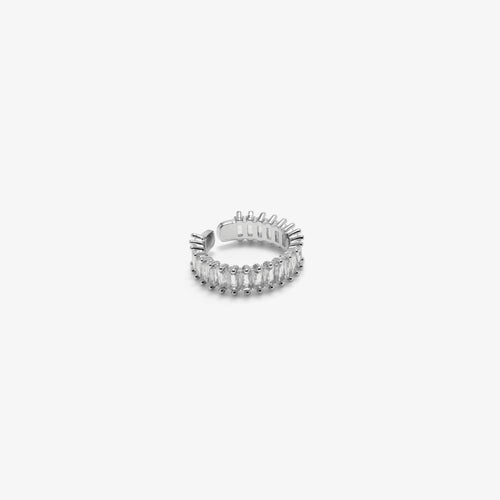 Cubic Zirconia Cuff Ring