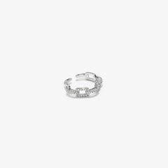 Diamond Chain Link Ring