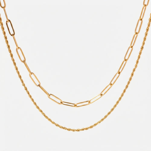 Link Chain Layered Necklace