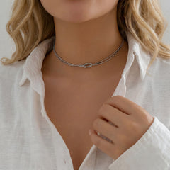 Forever Knot Choker Necklace