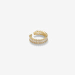 Cubic Zirconia Cuff Ring