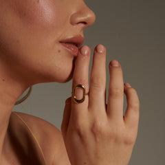 Oval Cuff Ring