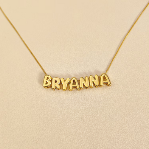 Bubble Name Necklace