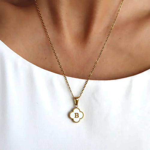 Clover Initial Necklace