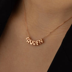 Bubble Name Necklace